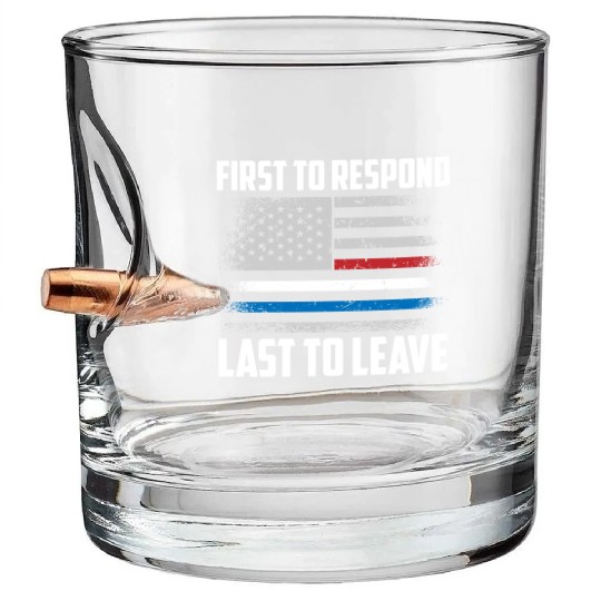 Dispatcher Us Flag Bullet Whiskey Glasses