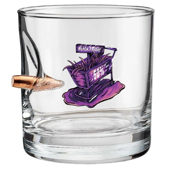 Trolley Black Friday Bullet Whiskey Glasses