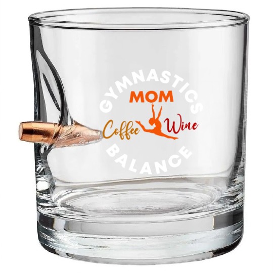 Gymnastics Mom Coffee Wine Balance fitness, gym Bullet Whiskey Glasses