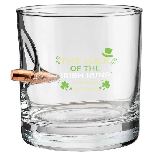 The luck of the Irish runs throu... Bullet Whiskey Glasses