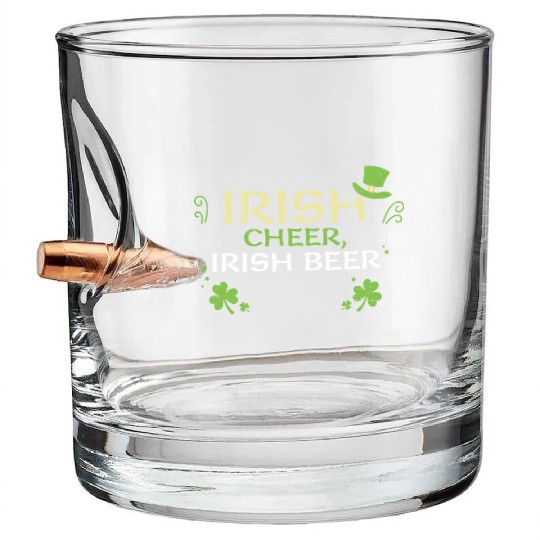 Irish cheer, Irish beer Bullet Whiskey Glasses