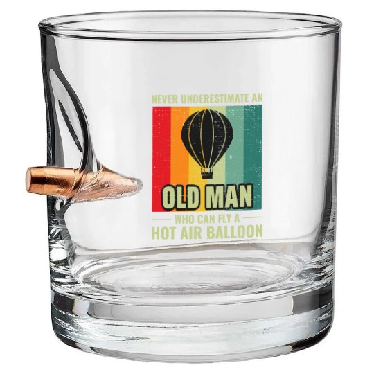 Hot Air Ballooning Hopper Balloon Ride Balloonist Bullet Whiskey Glasses