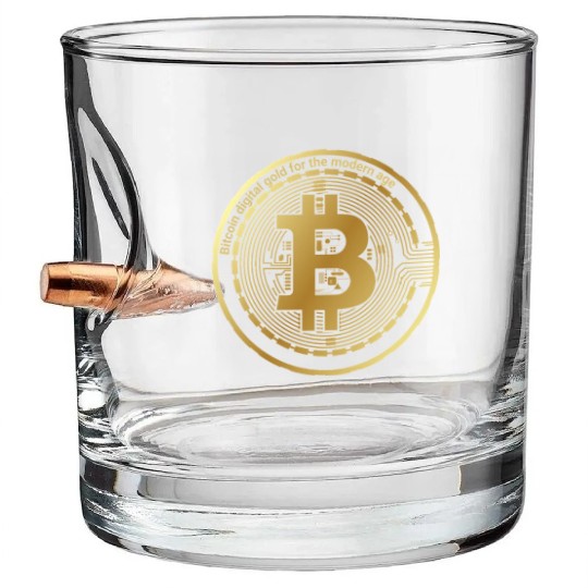 Bitcoin Bullet Whiskey Glasses