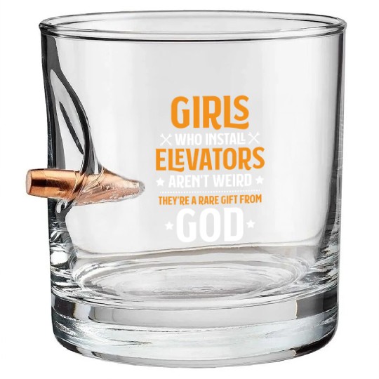 Elevator Mechanic Elevator Installer Bullet Whiskey Glasses