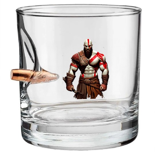iconic Kratos, the God of War Bullet Whiskey Glasses