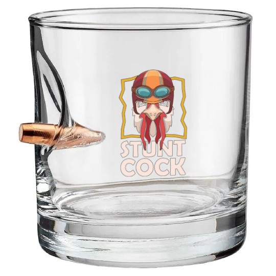 Cock Stunt Cock Chicken Lovers Cock Lover Bullet Whiskey Glasses
