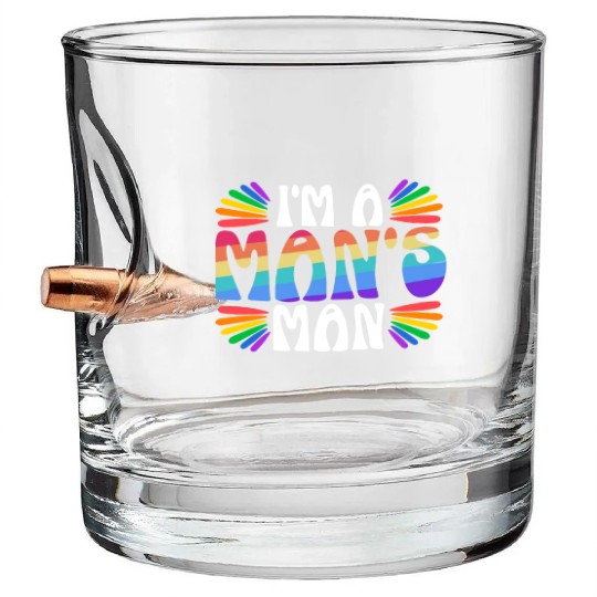 Gay Rights Rainbow Pride Month LGBTQ Gay Pride Bullet Whiskey Glasses