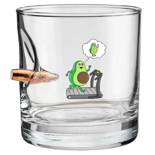 Gym Avocado Bullet Whiskey Glasses
