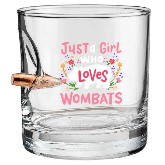 Wombat Australian Wombat Lover Bullet Whiskey Glasses