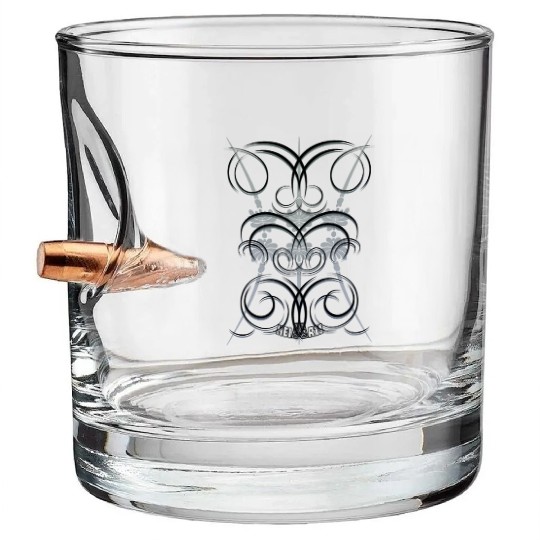 Abstract No. 66 (designed by heiarts) Bullet Whiskey Glasses