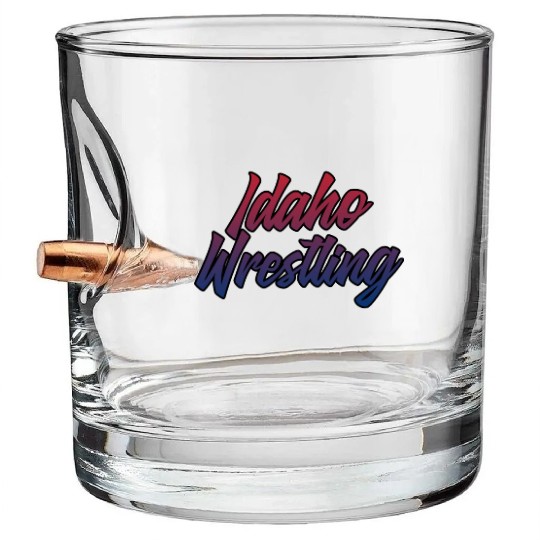 Idaho Wrestling (USA Colors) Bullet Whiskey Glasses