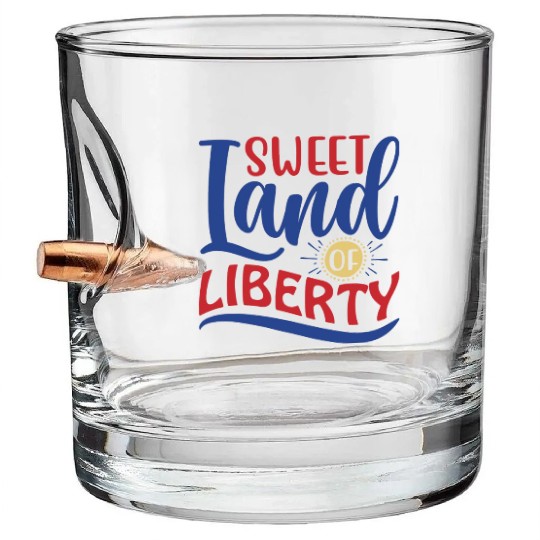 Sweet Land Of Liberty Bullet Whiskey Glasses