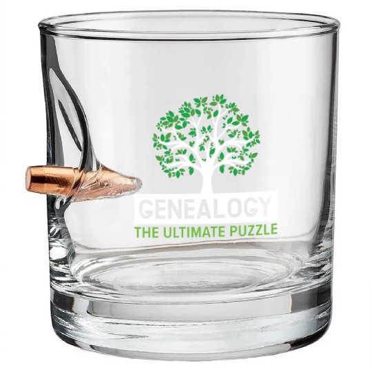 Genealogy The Ultimate Puzzle Genealogist Bullet Whiskey Glasses