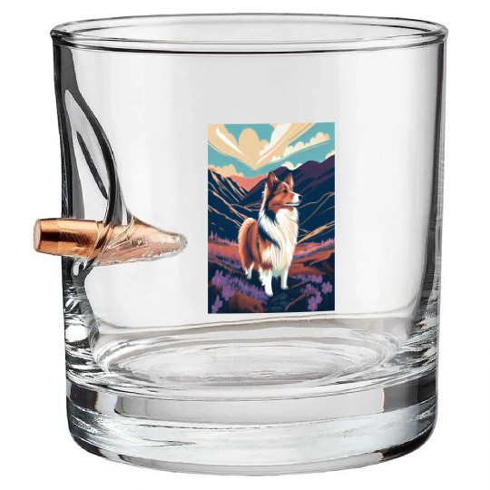 Belgian Malinois Nature Bullet Whiskey Glasses