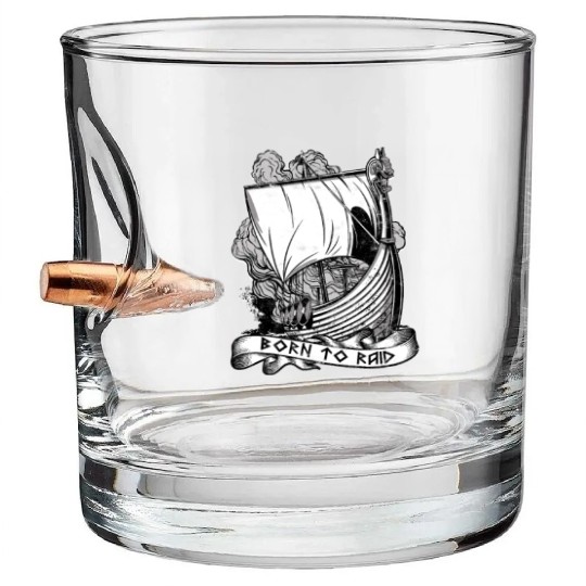 Born to raid - Viking Bullet Whiskey Glasses