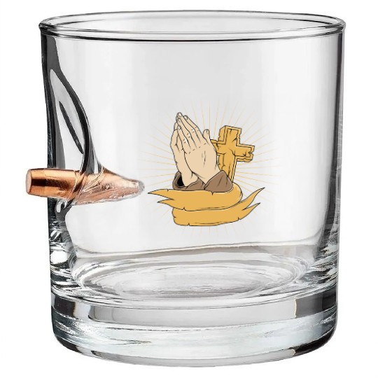 Pray To God Bullet Whiskey Glasses