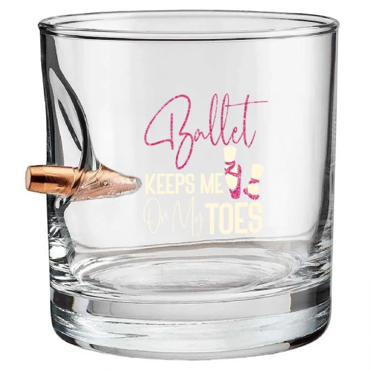 Ballet Dancer Dance Girl Ballerina Bullet Whiskey Glasses