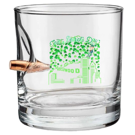 Los Angeles Saint Patricks Day Bullet Whiskey Glasses