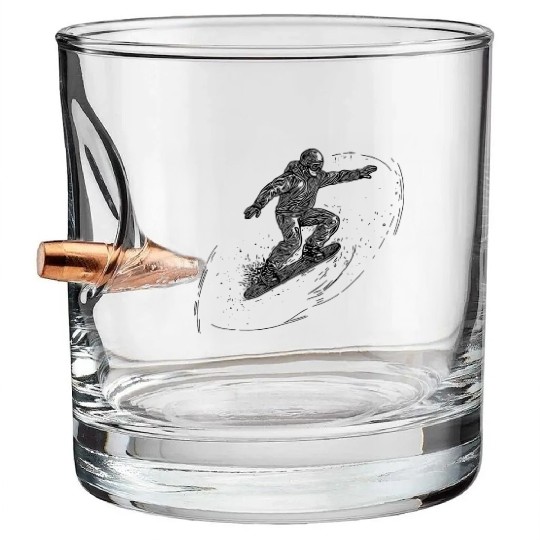 Direction Tal Snowboarding Crass Snowboard Style Bullet Whiskey Glasses