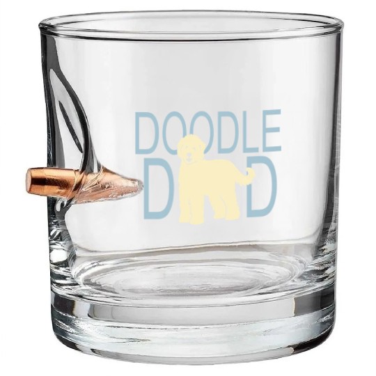 Doodle Dad Goldendoodle Labradoodle Dog Bullet Whiskey Glasses