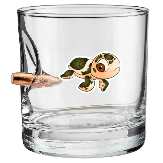 Sea turtle Bullet Whiskey Glasses