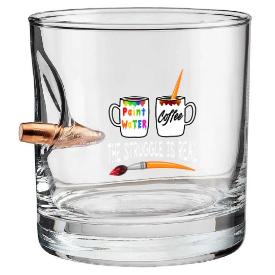Funny Art Teacher Painter Artist Paint Mug Coffee Bullet Whiskey Glasses