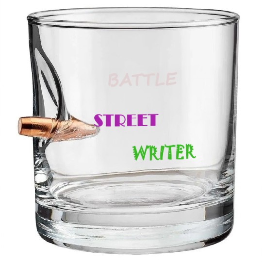 BATTLE STREET WRITER Bullet Whiskey Glasses