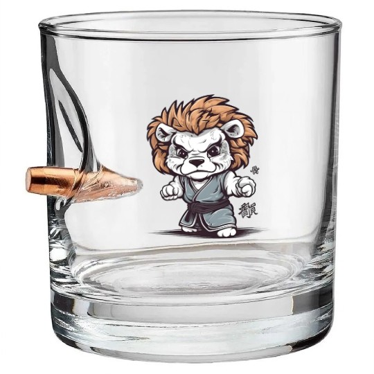 Karate Kitty Bullet Whiskey Glasses
