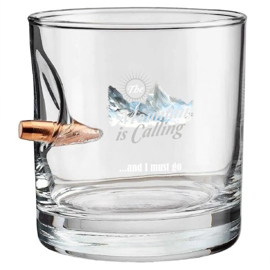 Hiking Mountain is Calling Hike Vintage Bullet Whiskey Glasses