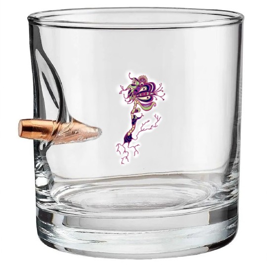 AliEn FlOWeR4 Bullet Whiskey Glasses