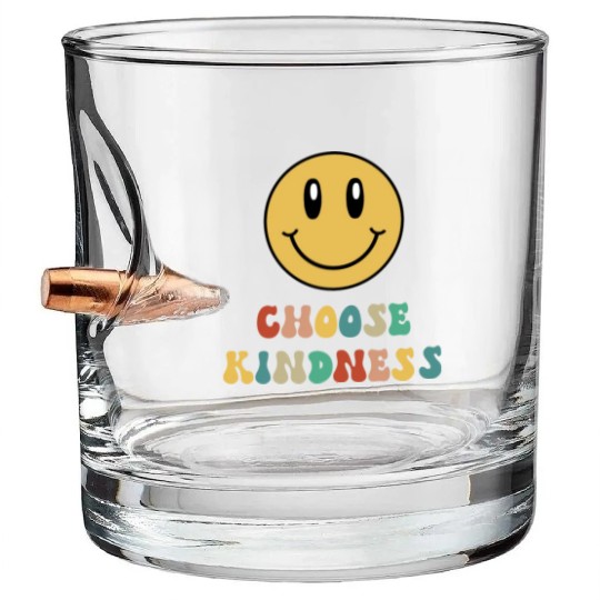 Choose Kindness Teacher Kindergarten Gift Preschoo Bullet Whiskey Glasses