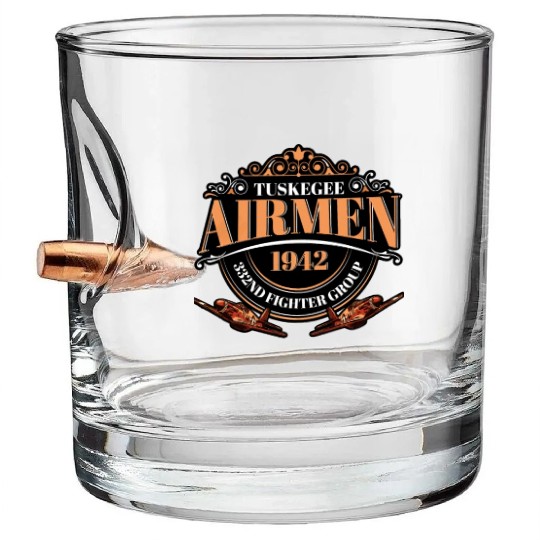 Tuskegee airmen Bullet Whiskey Glasses