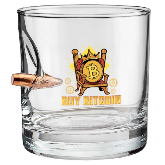 Buy Bitcoin funny Bullet Whiskey Glasses