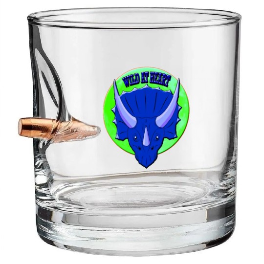Wild At Heart- Triceratops Bullet Whiskey Glasses
