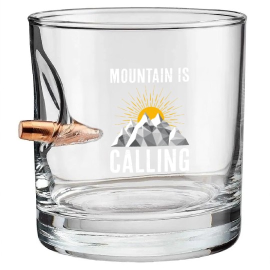 Mountain is Calling Mountain lover Climber Bullet Whiskey Glasses