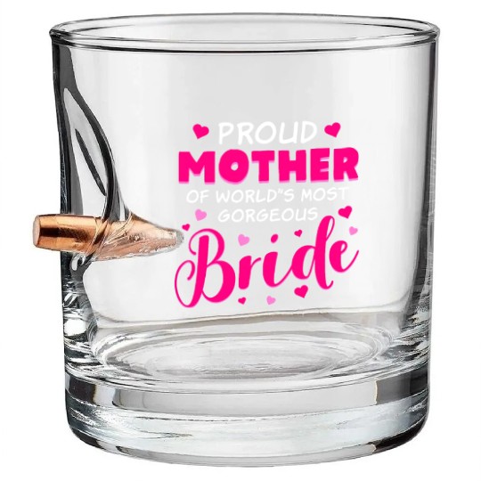 Bride's Mother - Wedding Costume for Mother of the Bullet Whiskey Glasses