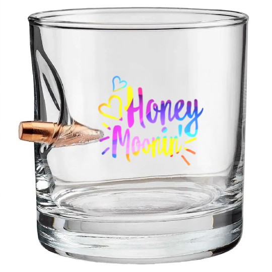 Honeymoonin Bullet Whiskey Glasses Newlywed Bullet Whiskey Glasses Wifey Hubby