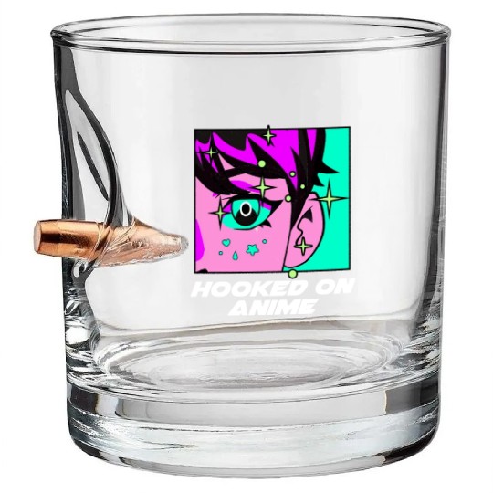 Hooked on Anime Japanese Kawaii Japan Cute Anime L Bullet Whiskey Glasses