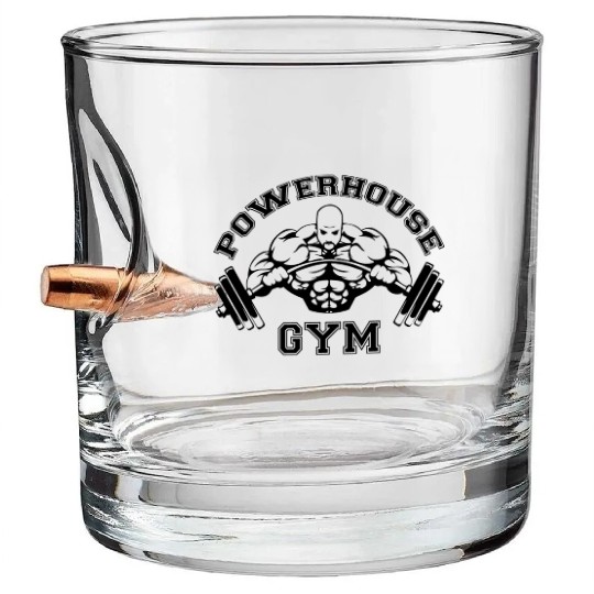 Powerhouse Gym Edition Bullet Whiskey Glasses
