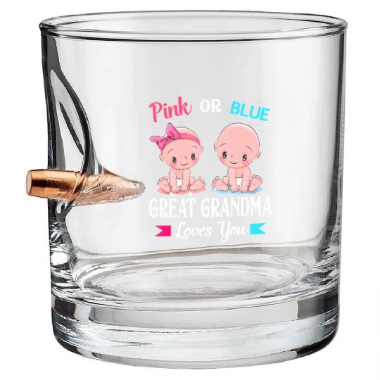 Peace Love & Pitbulls - Funny Dog Lover Pitbull Ow Bullet Whiskey Glasses
