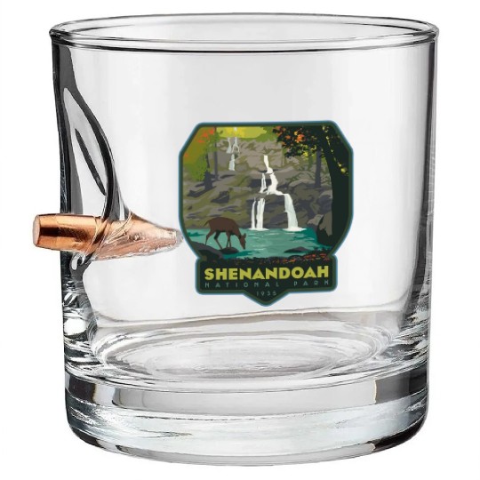 shenandoah national park Bullet Whiskey Glasses