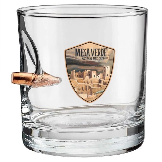 mesa verde national park Bullet Whiskey Glasses