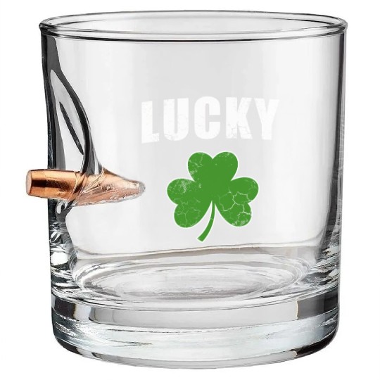 Lucky Irish Shamrock St Patrick'S Day Youth Bullet Whiskey Glasses
