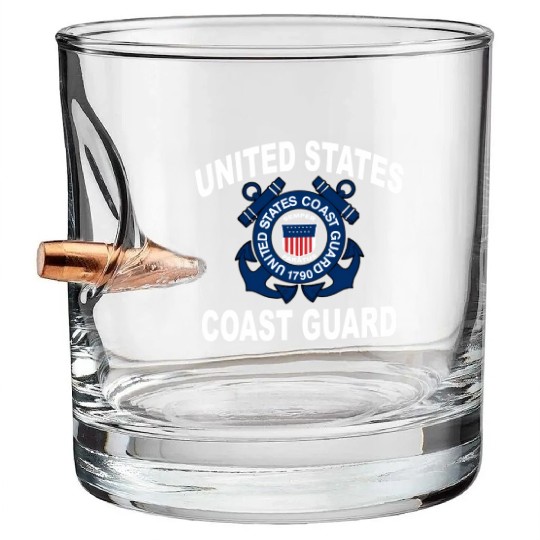 Us Coast Guard Uscg Alumni And Bullet Whiskey Glasses