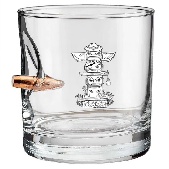 Totem Street Fighter Shadaloo Bullet Whiskey Glasses