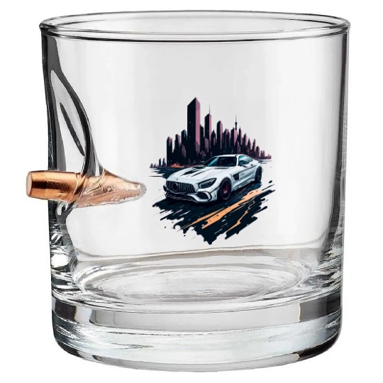 Sports car Bullet Whiskey Glasses