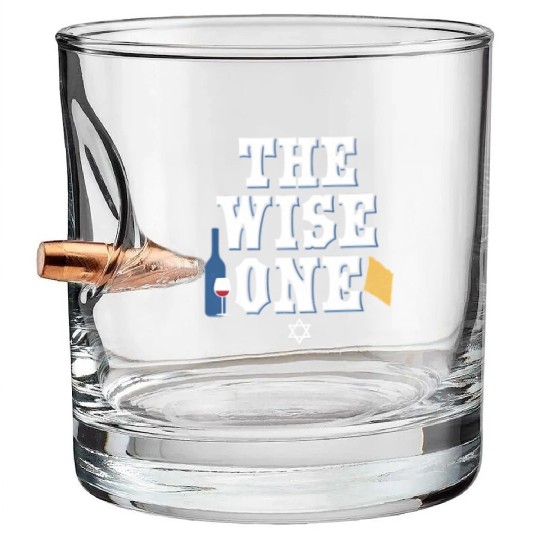 Pesach Passover The Wise One Bullet Whiskey Glasses