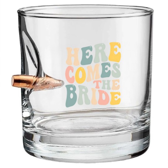 Here Comes The Bride Aesthetic Trend Bullet Whiskey Glasses