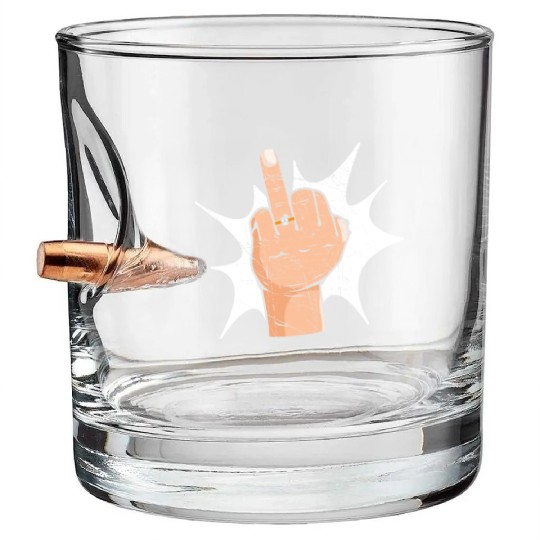 Bride And Groom Wedding Day Marriage Just Married Bullet Whiskey Glasses