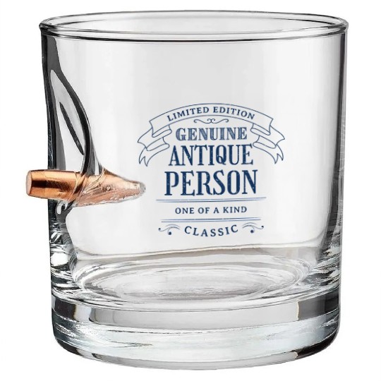 Senior Citizen For 70S 80S 90S Or 100S Bullet Whiskey Glasses